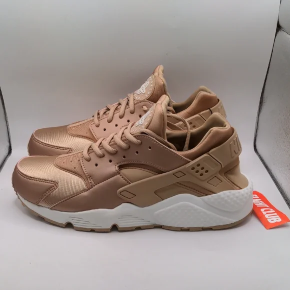NWOB Nike Air Huarache Run SE Rose Gold Women's 859429-900 Sz 11.5 - Picture 1 of 9